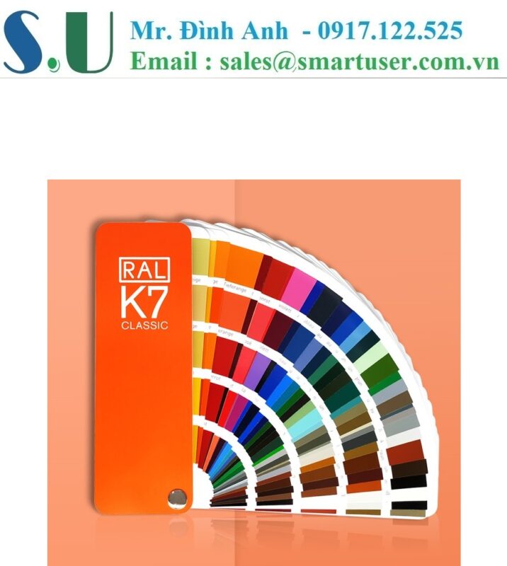 Quạt màu so màu sơn RaL K7